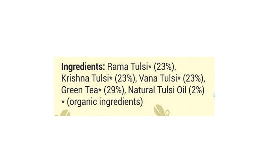Orgrain India Organic Tulsi Green Tea   Glass Jar  40 grams